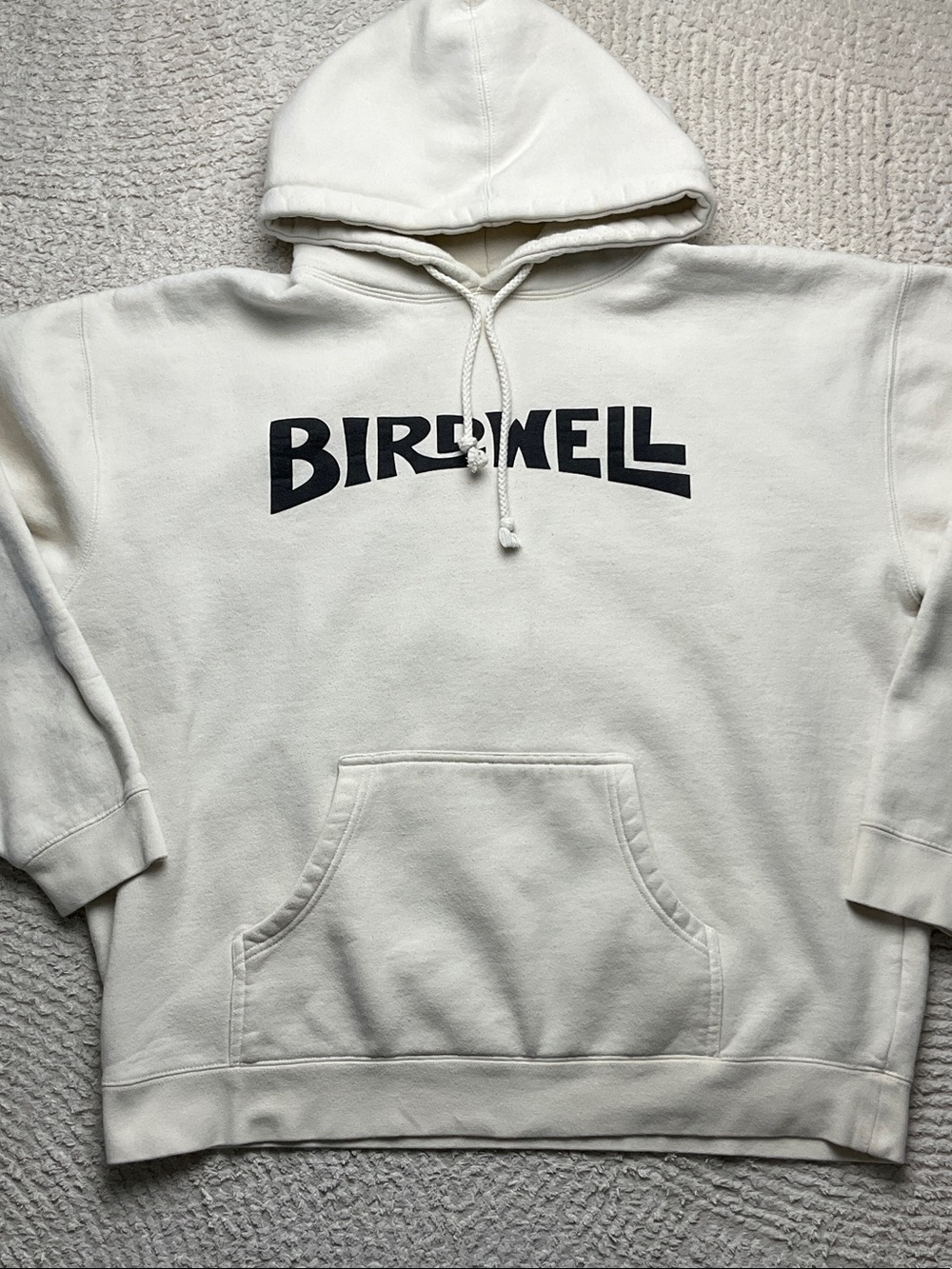 Birdwell Wordmark Hoodie in Sand Color Size XL